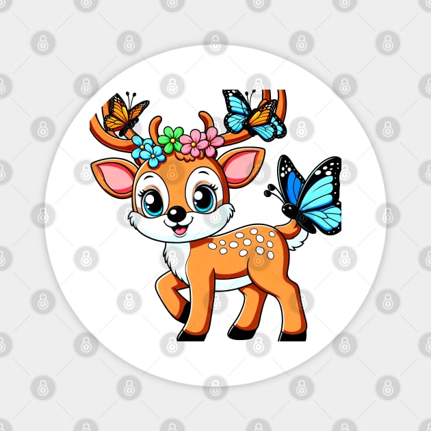 Cute Deer Magnet by NayaRara